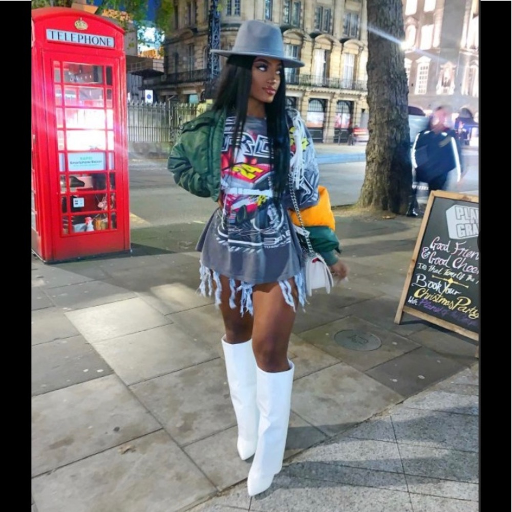 White Stiletto Boots